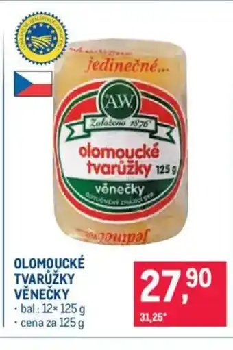 Makro Olomoucké tvarůžky věnečky nabídka