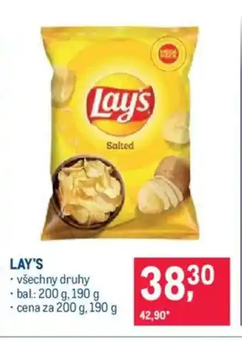 Makro LAY'S nabídka