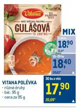 Makro VITANA Polévka nabídka