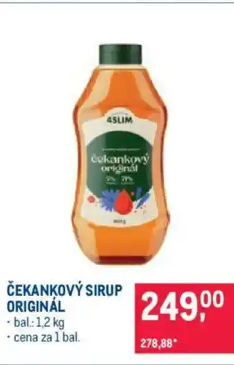 Makro Čekankový sirup originál nabídka