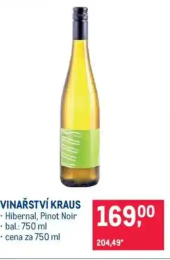 Makro Vinařství kraus nabídka