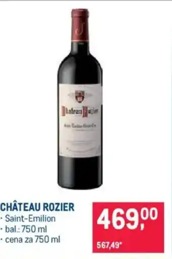 Makro CHÂTEAU ROZIER nabídka