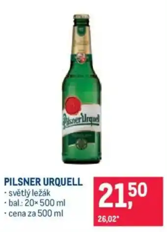 Makro PILSNER URQUELL nabídka