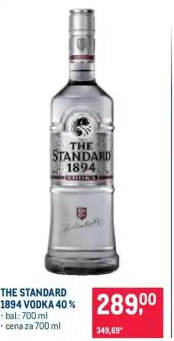 Makro THE STANDARD 1894 Vodka 40% nabídka