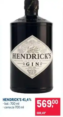 Makro HENDRICK'S 41,4% nabídka