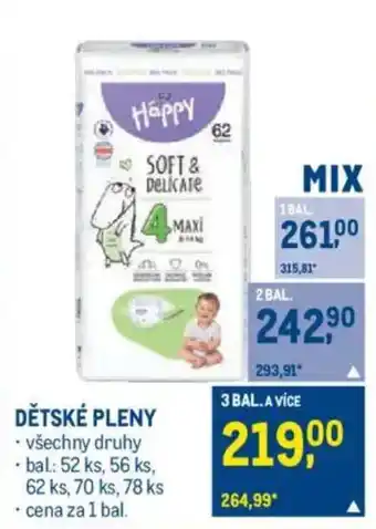 Makro Dětské pleny nabídka