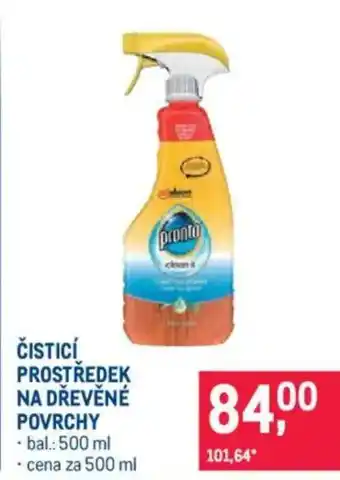 Makro Čisticí prostředek na dřevěné povrchy nabídka