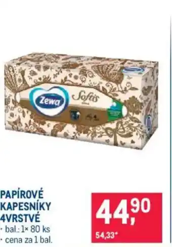 Makro Papírové kapesníky 4vrstvé nabídka