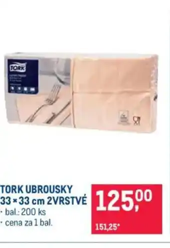 Makro Tork ubrousky nabídka