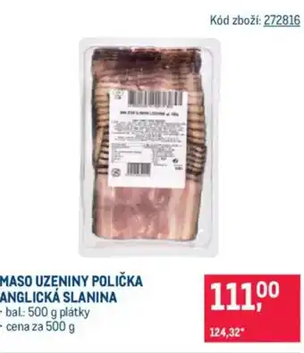 Makro Maso uzeniny polička anglická slanina nabídka