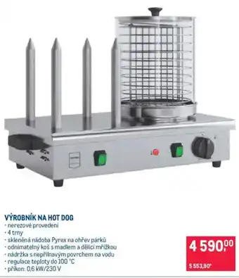 Makro Výrobník na hot dog nabídka