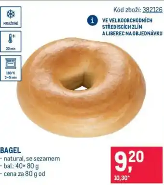 Makro Bagel nabídka