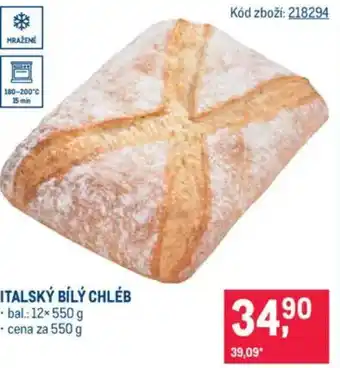 Makro Italský bílý chléb nabídka