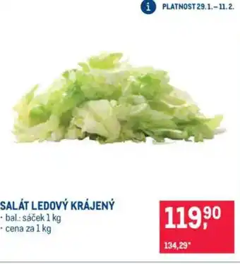 Makro Salát ledový krájený nabídka