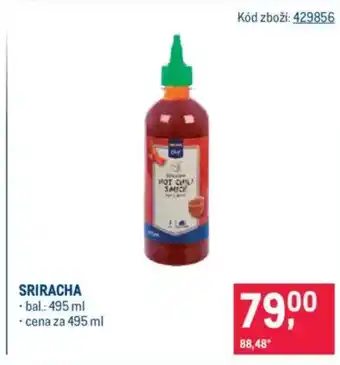 Makro Sriracha nabídka