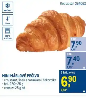 Makro Mini máslové pečivo nabídka