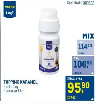 Makro Topping karamel nabídka