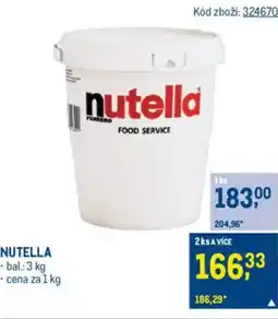 Makro NUTELLA nabídka