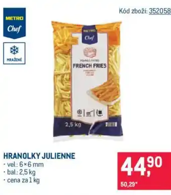 Makro Hranolky julienne nabídka