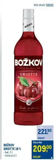 Makro BOŽKOV Griotte 18% nabídka