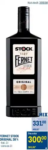 Makro FERNET STOCK Original 38% nabídka