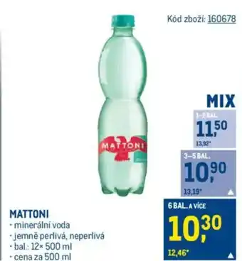 Makro MATTONI nabídka