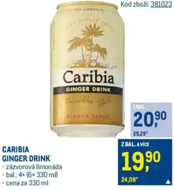 Makro CARIBIA Ginger drink nabídka