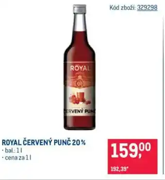 Makro Royal červený punč 20% nabídka