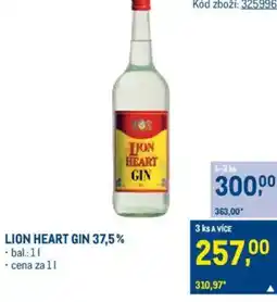 Makro LION HEART Gin 7,5% nabídka