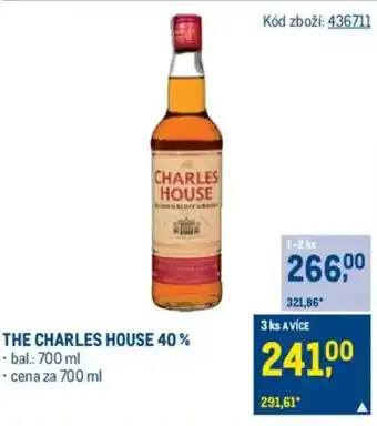 Makro THE CHARLES HOUSE 40% nabídka