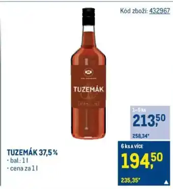 Makro TUZEMÁK 37,5% nabídka