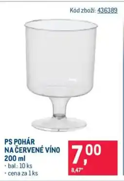 Makro PS pohár na červené víno nabídka