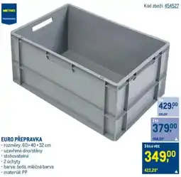 Makro Euro přepravka nabídka