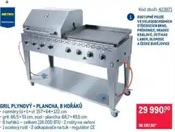 Makro Gril plynový + plancha, 8 hořáků nabídka