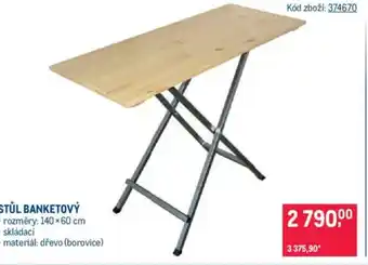 Makro Stůl banketový nabídka