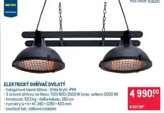 Makro Elektrický ohřívač dvojitý nabídka