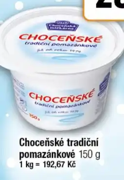 TEMPO Choceňské tradiční pomazánkové nabídka