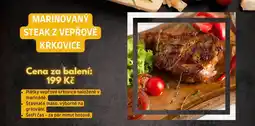 Family Market Marinovaný steak z vepřové krkovice nabídka