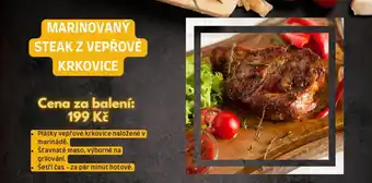 Family Market Marinovaný steak z vepřové krkovice nabídka