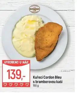 Globus Kuřecí Cordon Bleu s bramborovou kaší nabídka