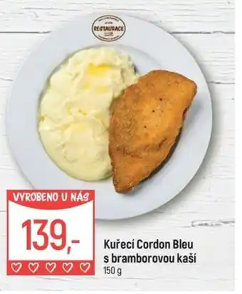 Globus Kuřecí Cordon Bleu s bramborovou kaší nabídka