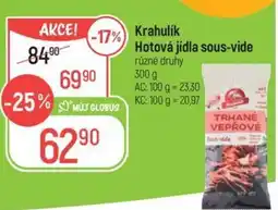 Globus Krahulik Hotová jídla sous-vide nabídka