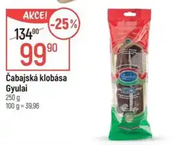 Globus Čabajská klobása Gyulai nabídka