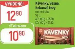 Globus Kávenky, Vesna, Kakaové řezy nabídka