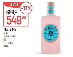 Globus MALFY Gin nabídka