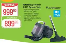 Globus Bezsáčkový vysavač R-1225 Cyclonic Tech nabídka