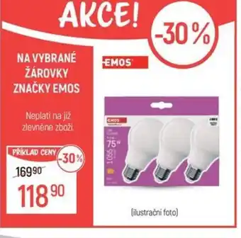 Globus Na vybrané žárovky značky EMOS nabídka