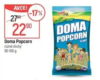 Globus Doma Popcorn nabídka