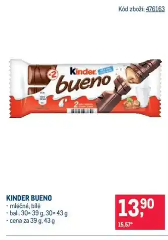 Makro KINDER Bueno nabídka