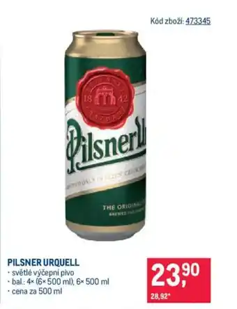 Makro Pilsner Urquell nabídka